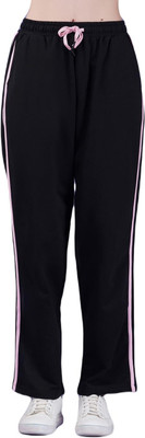 MENTOR Solid Women Black Track Pants