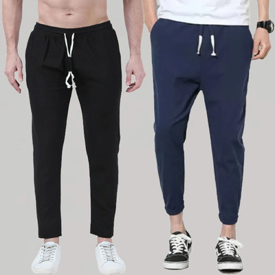 Kashmiri queen Self Design Men Blue, Black Track Pants