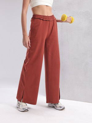 HRX by Hrithik Roshan Solid Women Red Track Pants