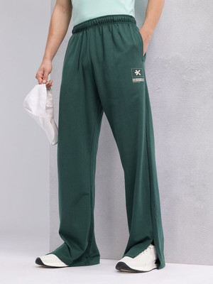 HRX by Hrithik Roshan Solid Men Green Track Pants