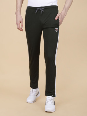 Star Fox Solid Men Olive Track Pants