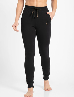 JOCKEY Solid Women Black Track Pants