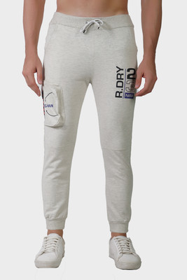 MindsArt Self Design Men Grey Track Pants