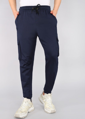 Moda Rapido Solid Men Dark Blue Track Pants