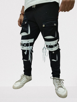 RusticBlooms Solid Men Black Track Pants