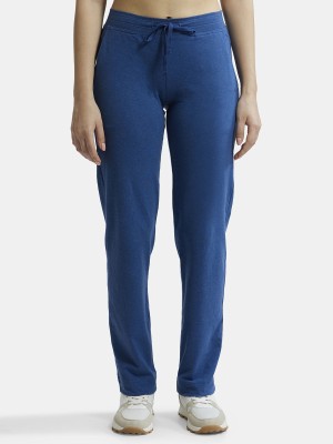 JOCKEY 1302 Solid Women Blue Track Pants