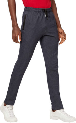 SPORTO Solid Men Dark Blue Track Pants