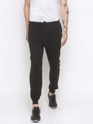 Status Quo Solid Men Black Track Pants