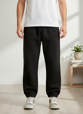 tedwoods Solid Men Black Track Pants