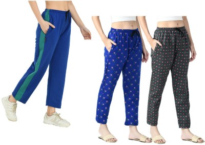 IndiWeaves Printed Women Multicolor Track Pants