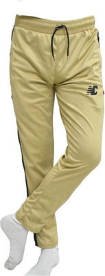 ASR Solid Men Yellow Track Pants