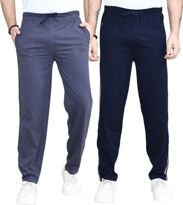 RAPL BHARAT Striped Men Dark Blue, Blue Track Pants