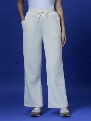 Pepe Jeans Solid Women White Track Pants