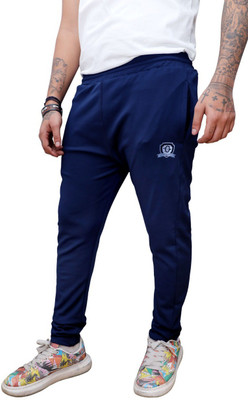 TRUST OUS Solid Men Dark Blue Track Pants