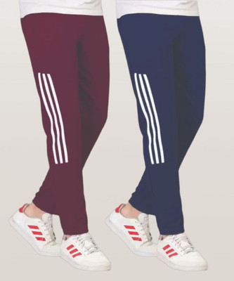 Covetvolo Ent Striped Men Grey Track Pants