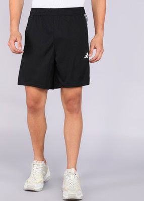 ADIDAS Striped Men Black Track Pants