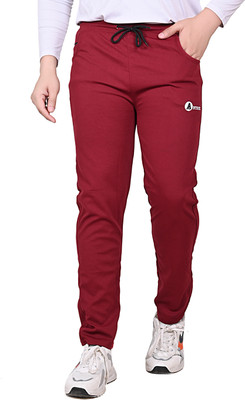 ANTRUE Self Design Men Maroon Track Pants