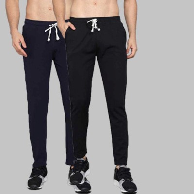 FASHION SARK Solid Men Blue, Black Track Pants