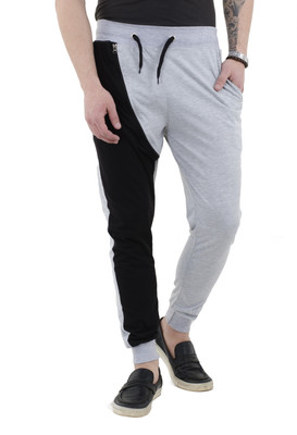 Trendyz Colorblock Men Grey Track Pants