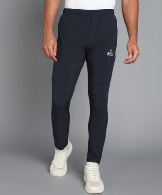 Pace International Solid Men Dark Blue Track Pants