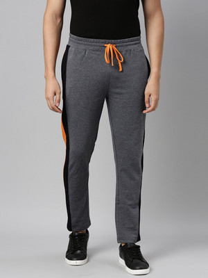 The Indian Garage Co. Self Design Men Black Track Pants