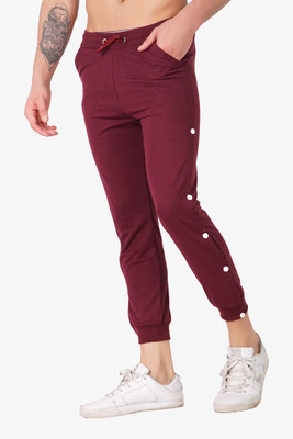 Gazzet 4G Colorblock Men Maroon Track Pants