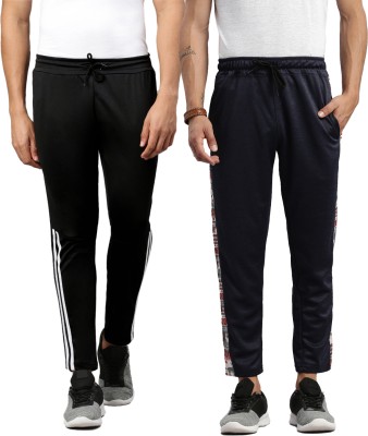 MADSTO Solid Men Black, Dark Blue Track Pants