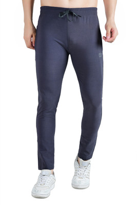 KWINGS Solid Men Grey Track Pants