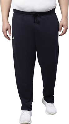 moonaah Solid Men Blue Track Pants