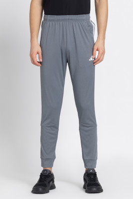 ADIDAS Striped Men Grey Track Pants