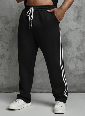 Dockstreet Solid Men White Track Pants