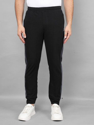 Force NXT Solid Men Black Track Pants