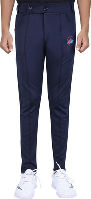 PS Traders Solid Men Blue Track Pants
