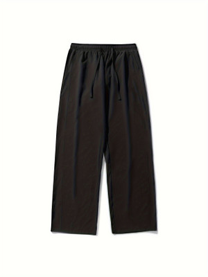 Dockstreet Loose Fit Men Black Trousers