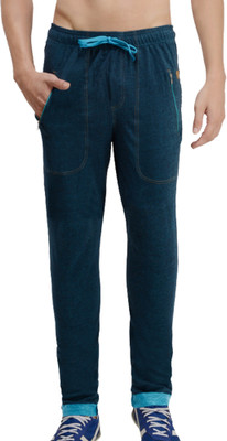 ZOIRO Solid Men Dark Blue Track Pants