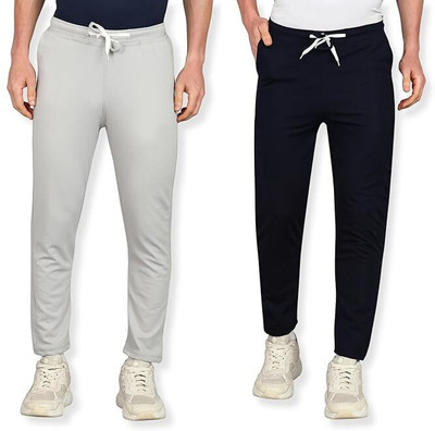 Venvor Solid Men Grey, Black Track Pants