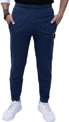 Tf-tex Fro Solid Men Dark Blue Track Pants