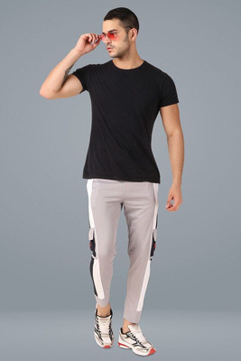 Zicada Striped Men Grey Track Pants