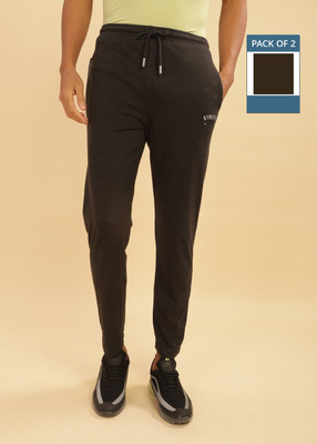 Force NXT Solid Men Black, Olive Track Pants