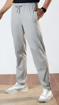 YUNEK Solid Men Grey Track Pants