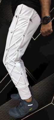 markview Solid Men White Track Pants