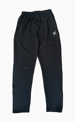 Fit faction Solid Men Black Track Pants