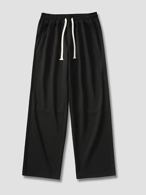 TRUFFLEGUM Solid Men Black Track Pants