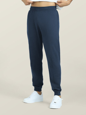 XYXX Solid Men Blue Track Pants
