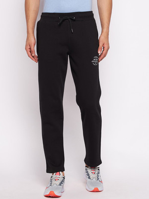 98 Degree North Solid Men Black Track Pants