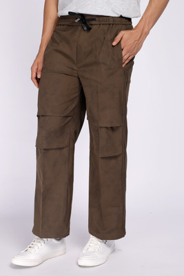 AURAMIND Washed Men Grey Track Pants