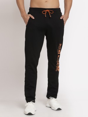 Club York Printed Men Black Track Pants