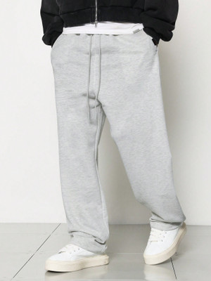 Dockstreet Solid Men Grey Track Pants