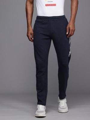 HRX by Hrithik Roshan Striped Men Dark Blue Track Pants