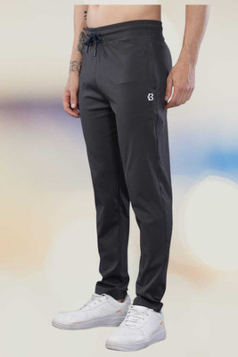 BREVITI Solid Men Grey Track Pants